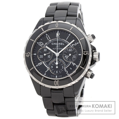 CHANEL J12 1.6" Chronograph Watches H0940 Ceramic/Ceramic mens