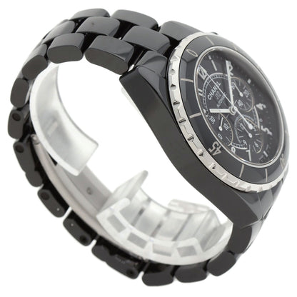 CHANEL J12 1.6" Chronograph Watches H0940 Ceramic/Ceramic mens