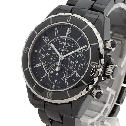 CHANEL J12 1.6" Chronograph Watches H0940 Ceramic/Ceramic mens