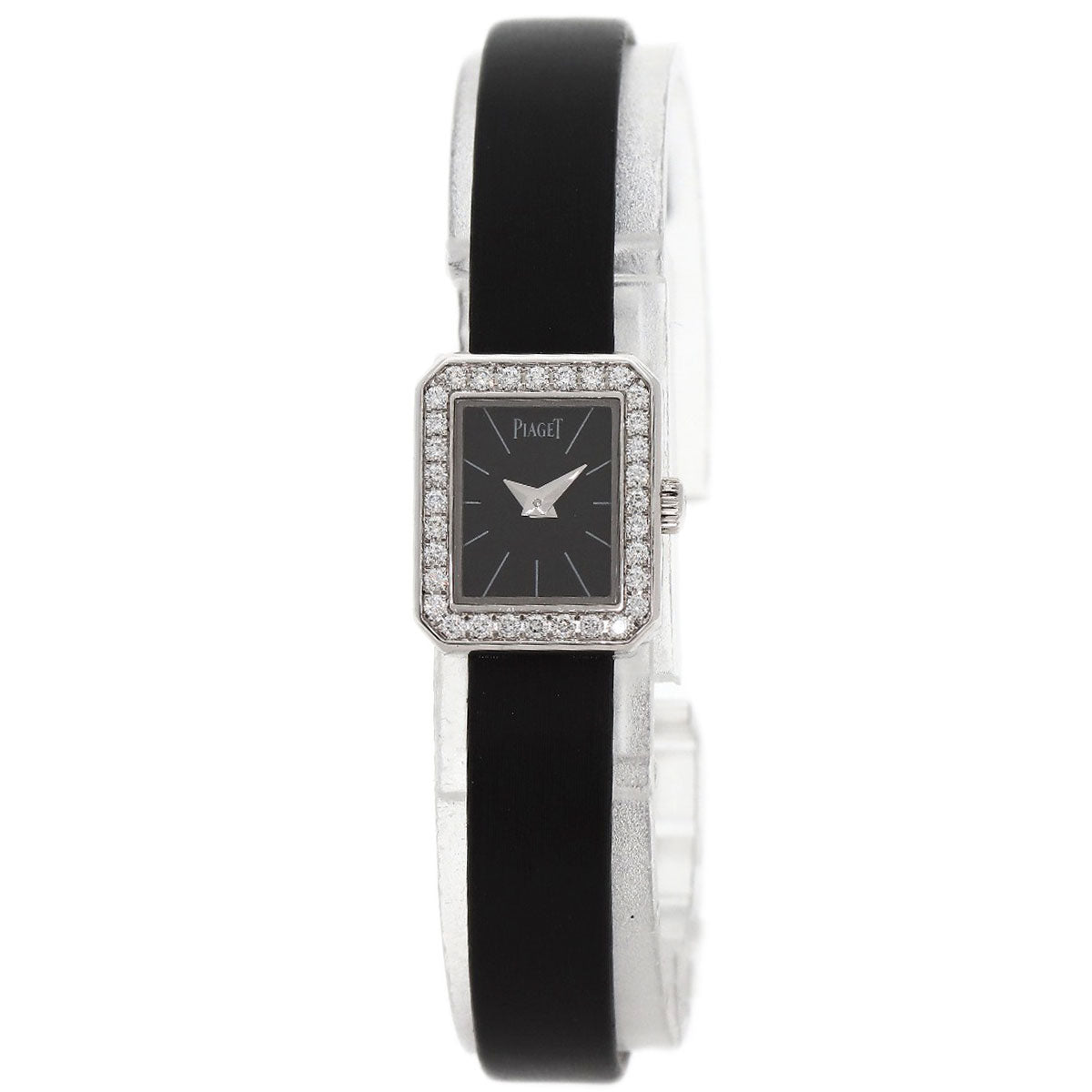 PIAGET Mini protocol Watches G0A34503 K18 White Gold/Satin & Leather Ladies