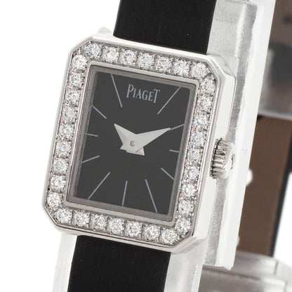 PIAGET Mini protocol Watches G0A34503 K18 White Gold/Satin & Leather Ladies