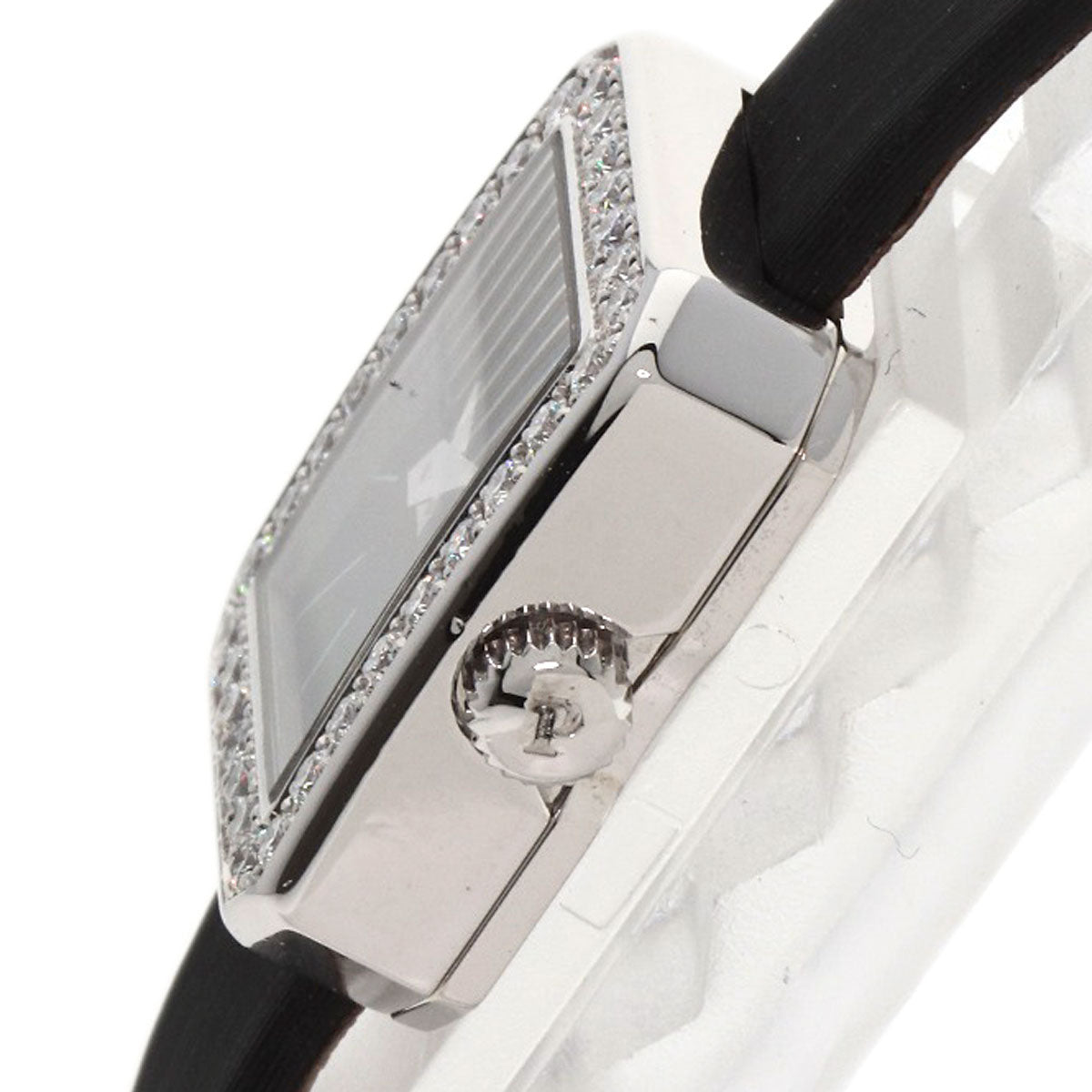 PIAGET Mini protocol Watches G0A34503 K18 White Gold/Satin & Leather Ladies