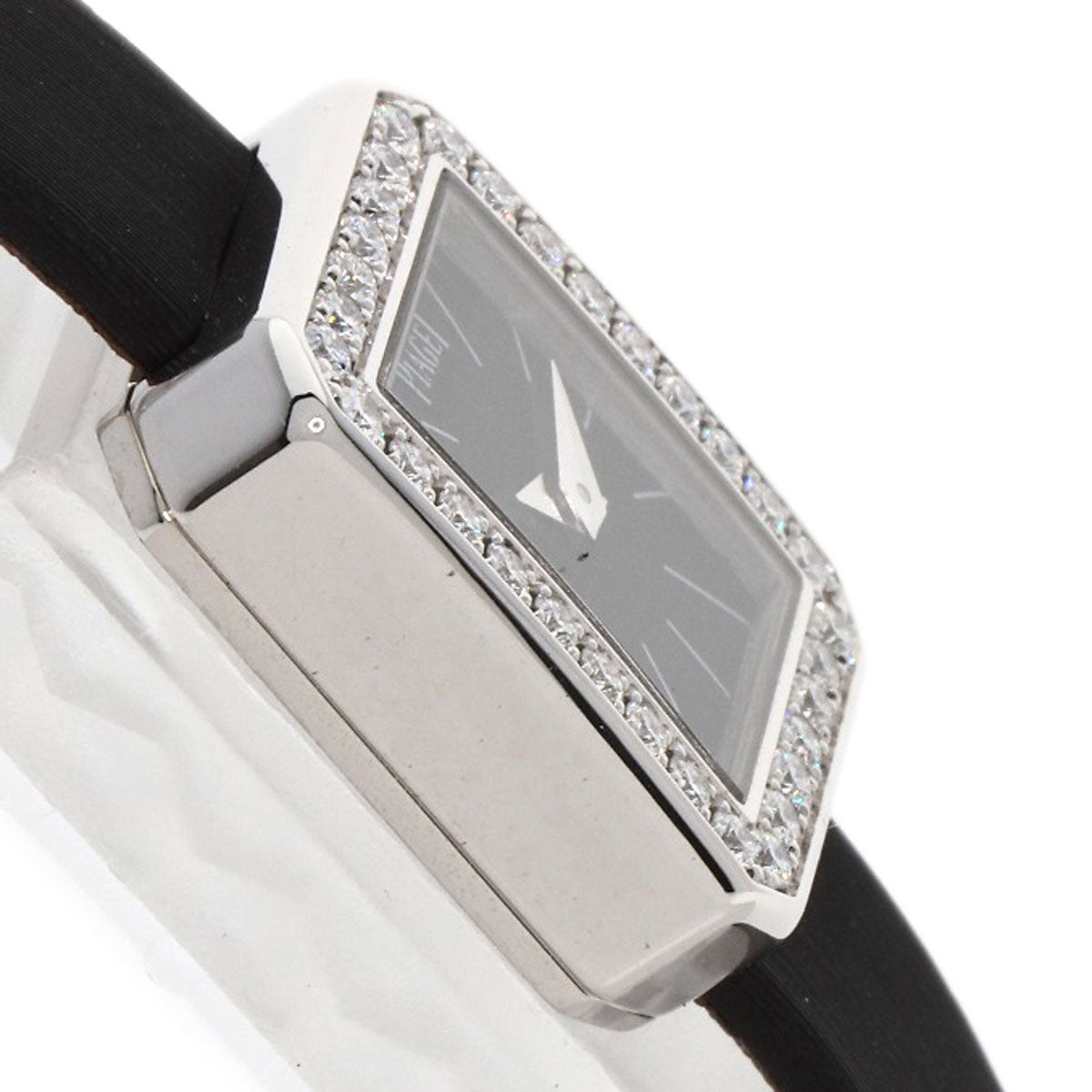 PIAGET Mini protocol Watches G0A34503 K18 White Gold/Satin & Leather Ladies