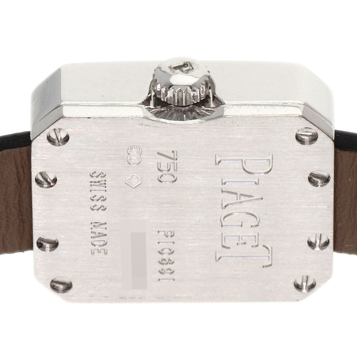 PIAGET Mini protocol Watches G0A34503 K18 White Gold/Satin & Leather Ladies