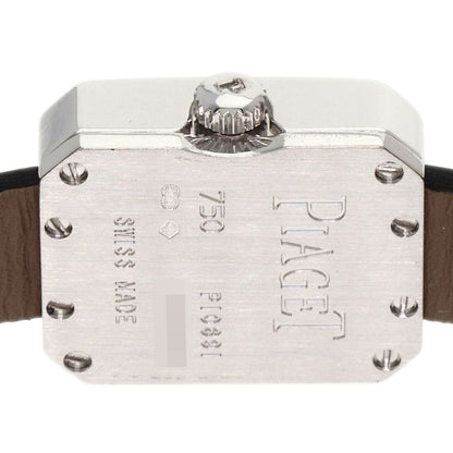 PIAGET Mini protocol Watches G0A34503 K18 White Gold/Satin & Leather Ladies