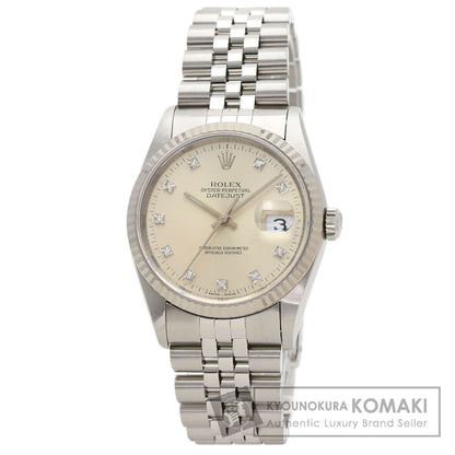 ROLEX DATEJUST 10P Diamond Watches 16234G Stainless Steel/Stainless Steel mens