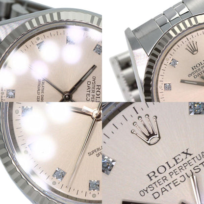 ROLEX DATEJUST 10P Diamond Watches 16234G Stainless Steel/Stainless Steel mens