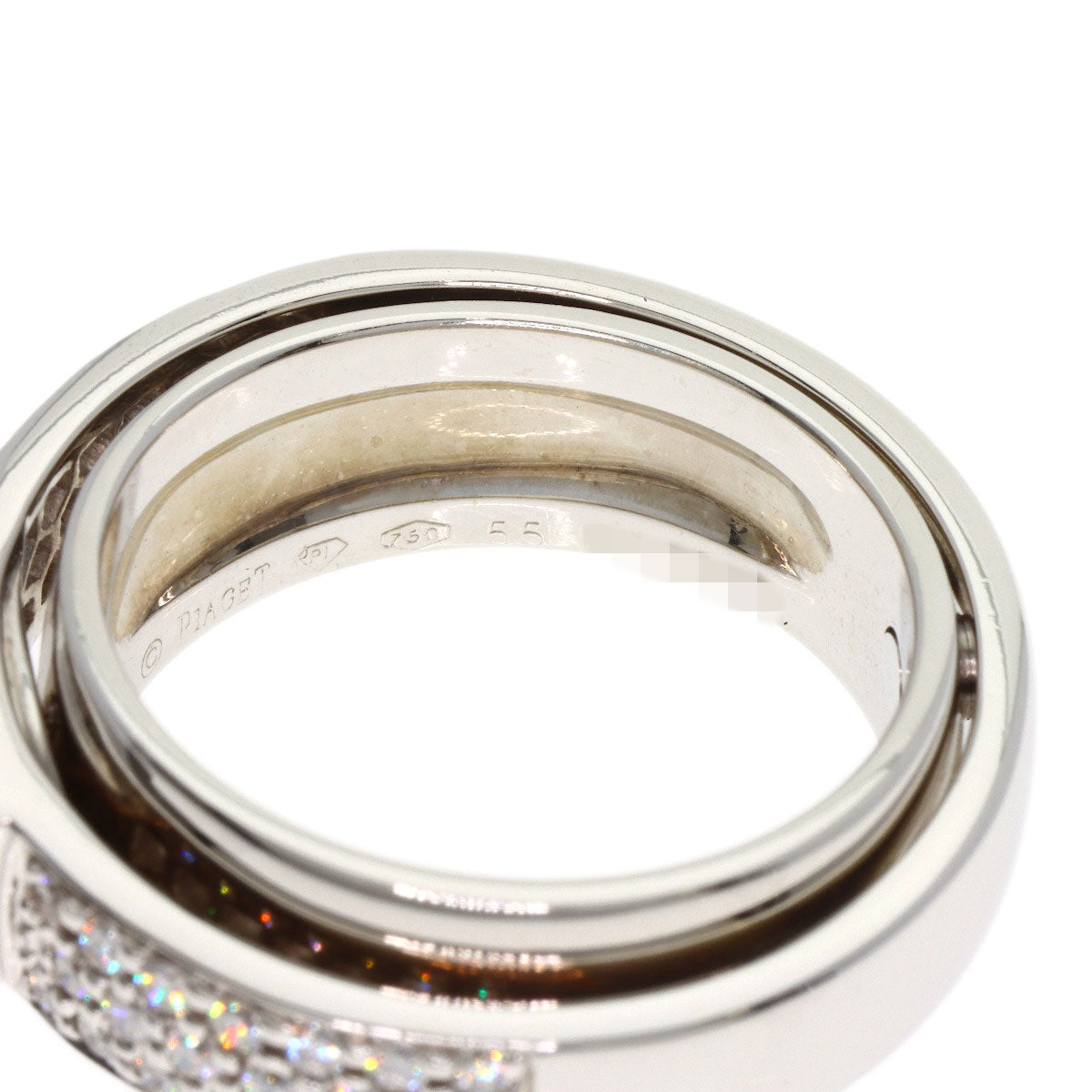 PIAGET possession Imperial Topaz #55 Ring K18 White Gold Ladies [Used]