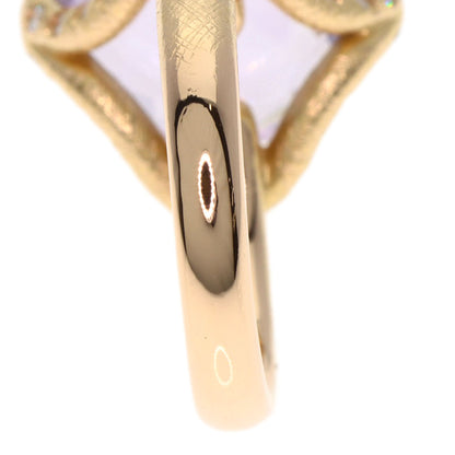 Ponte Vecchio Amethyst Diamond Ring K18 Pink Gold Ladies [Used]