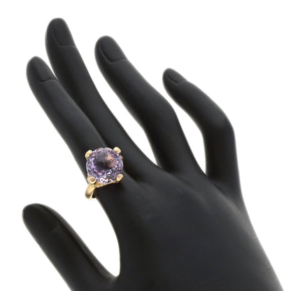 Ponte Vecchio Amethyst Diamond Ring K18 Pink Gold Ladies [Used]