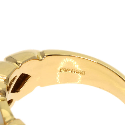 BVLGARI Paso Doppio Pearl Pearl Ring K18 Yellow Gold Ladies [Used]