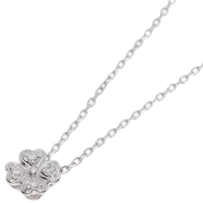 MIKIMOTO Diamond Necklace K18 White Gold Ladies [Used]