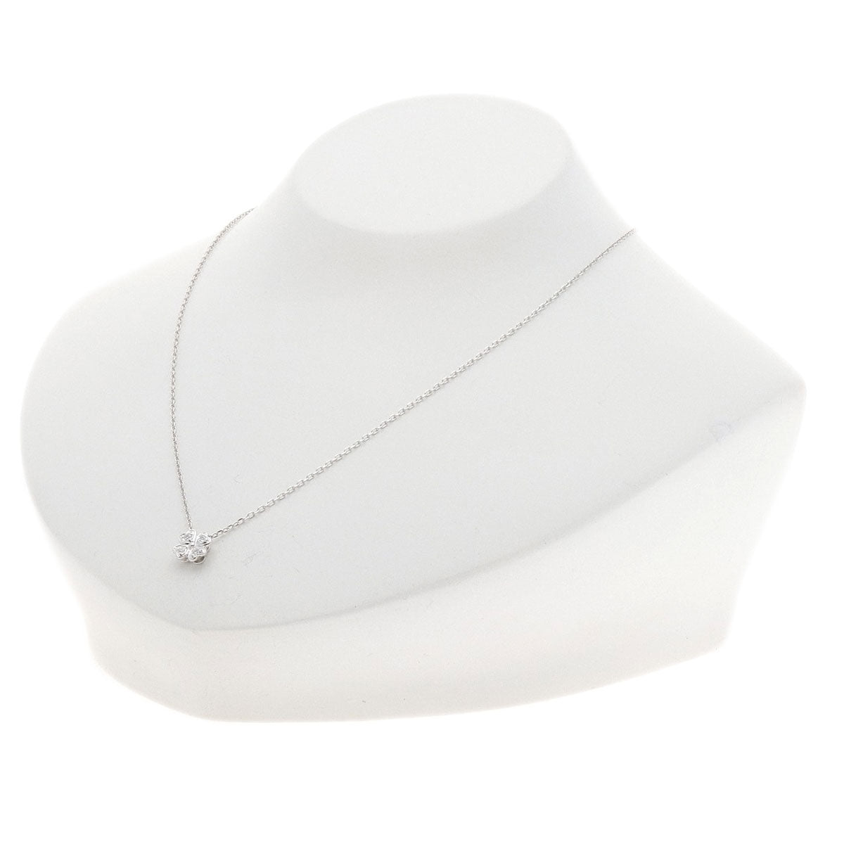 MIKIMOTO Diamond Necklace K18 White Gold Ladies [Used]