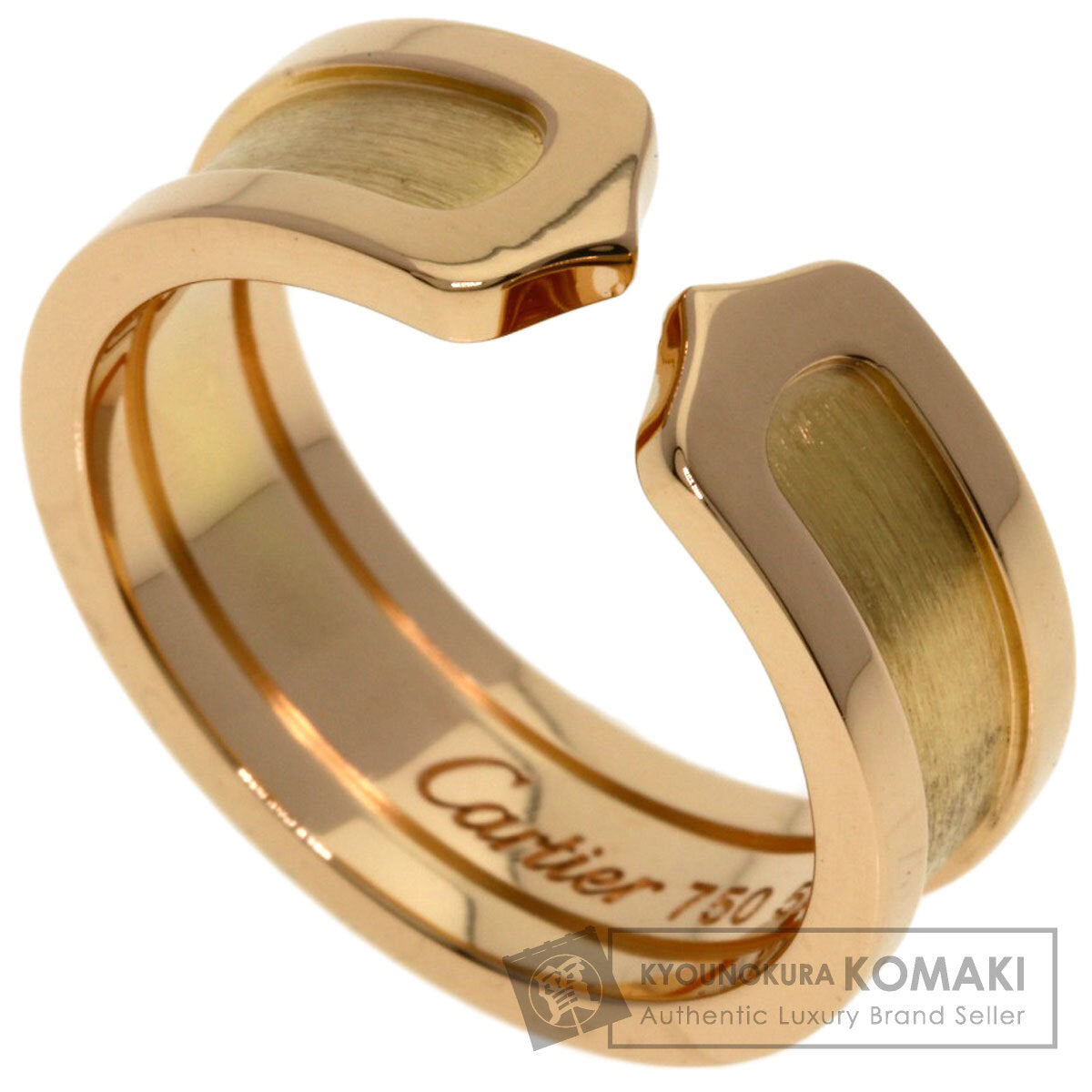 CARTIER C2 ring # 52 Ring K18 Pink Gold Ladies [Used]
