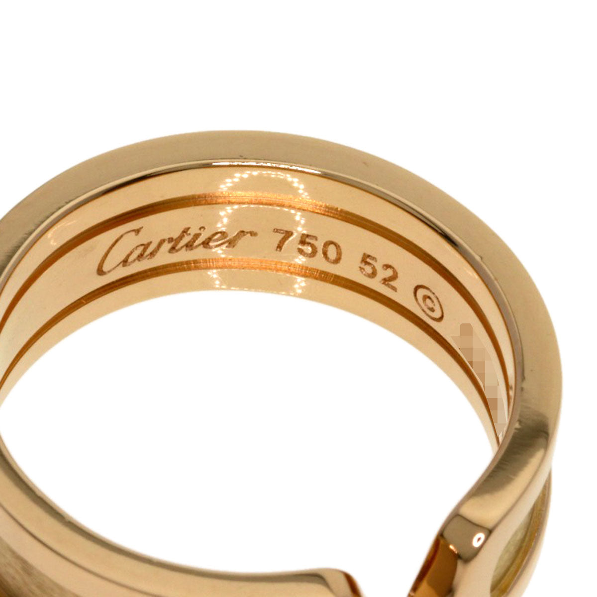 CARTIER C2 ring # 52 Ring K18 Pink Gold Ladies [Used]
