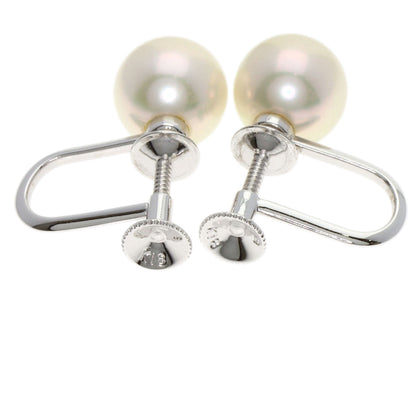 MIKIMOTO Akoya pearl Pearl Earring K18 White Gold Ladies [Used]