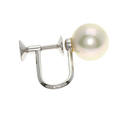 MIKIMOTO Akoya pearl Pearl Earring K18 White Gold Ladies [Used]