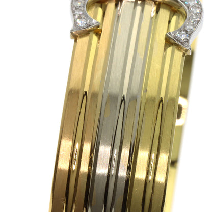 CARTIER Vintage 2C LM Diamond 1970s-1980s Bracelet K18 Yellow Gold 18K Pink GoldLadies [Used]
