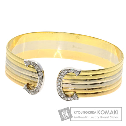 CARTIER Vintage 2C LM Diamond 1970s-1980s Bracelet K18 Yellow Gold 18K Pink GoldLadies [Used]