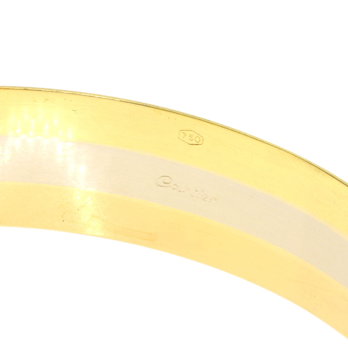 CARTIER Vintage 2C LM Diamond 1970s-1980s Bracelet K18 Yellow Gold 18K Pink GoldLadies [Used]