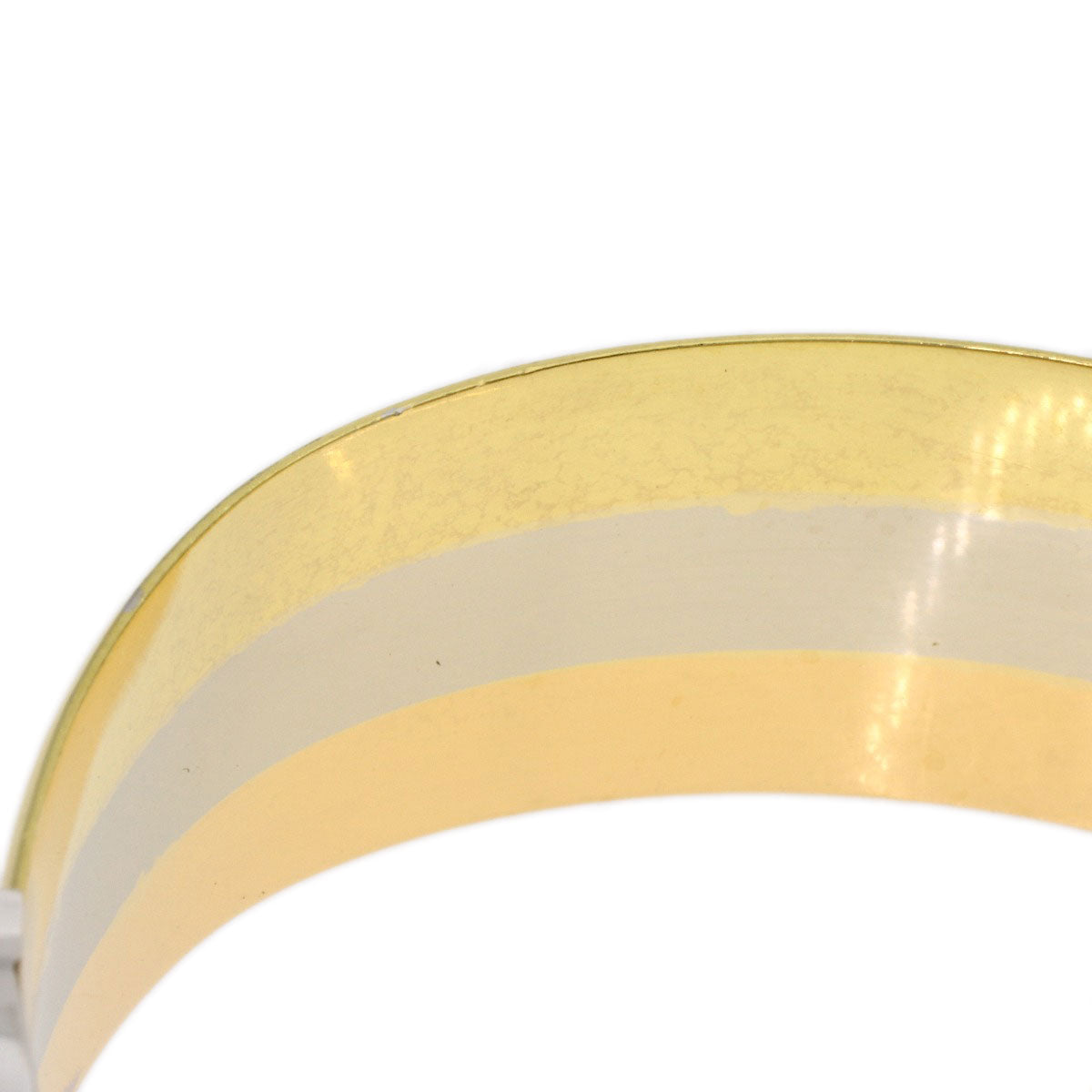 CARTIER Vintage 2C LM Diamond 1970s-1980s Bracelet K18 Yellow Gold 18K Pink GoldLadies [Used]