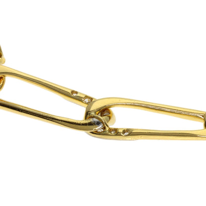 CARTIER Vintage Paperclip Diamond Necklace and Bracelet Set (3 Pieces) Necklace K18 Yellow Gold Ladies [Used]