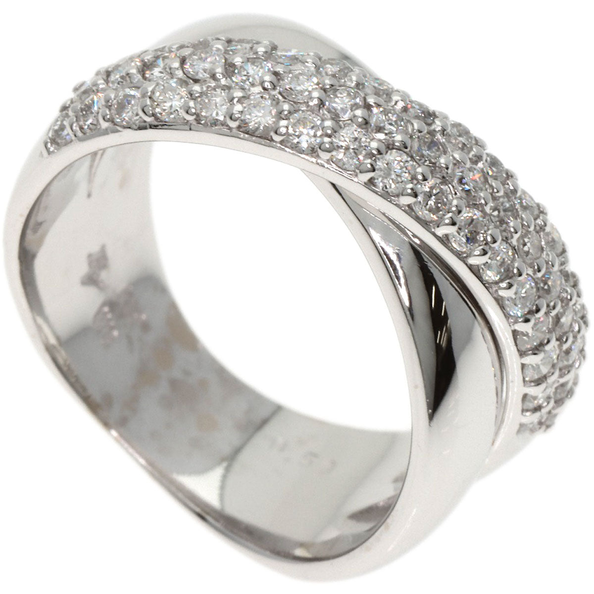 Ponte Vecchio Diamond Ring K18 White Gold Ladies [Used]