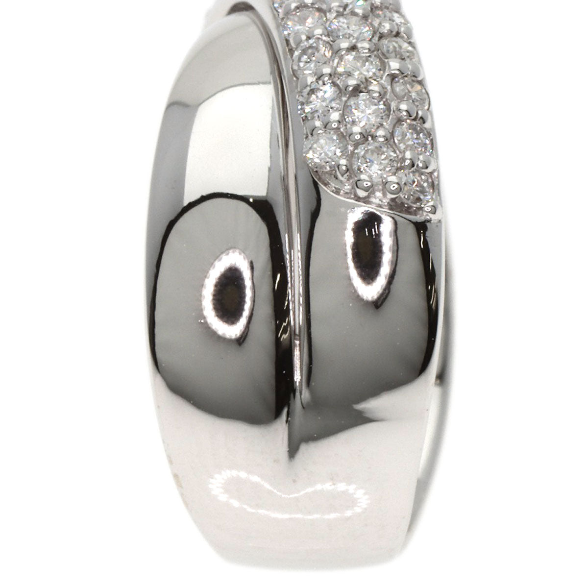 Ponte Vecchio Diamond Ring K18 White Gold Ladies [Used]