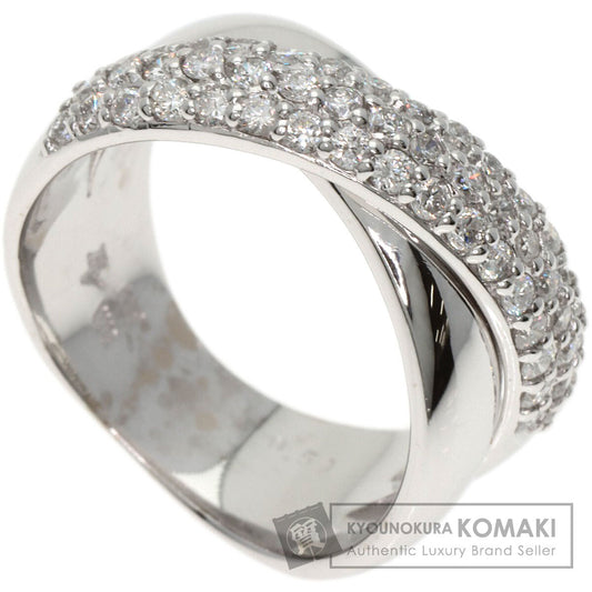 Ponte Vecchio Diamond Ring K18 White Gold Ladies [Used]