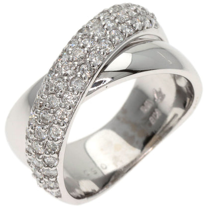 Ponte Vecchio Diamond Ring K18 White Gold Ladies [Used]