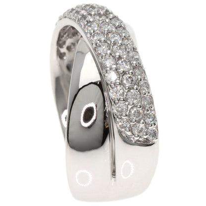 Ponte Vecchio Diamond Ring K18 White Gold Ladies [Used]