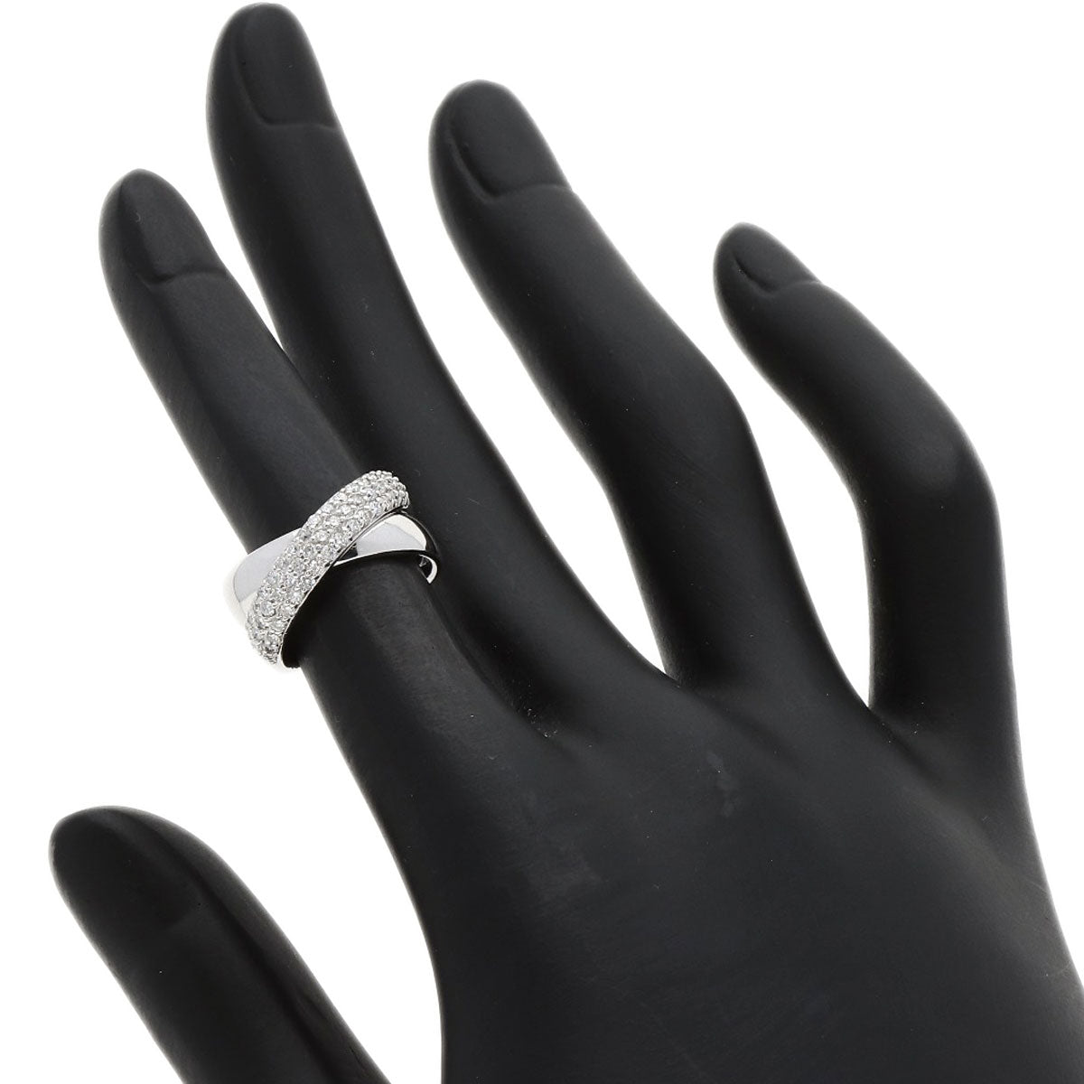 Ponte Vecchio Diamond Ring K18 White Gold Ladies [Used]