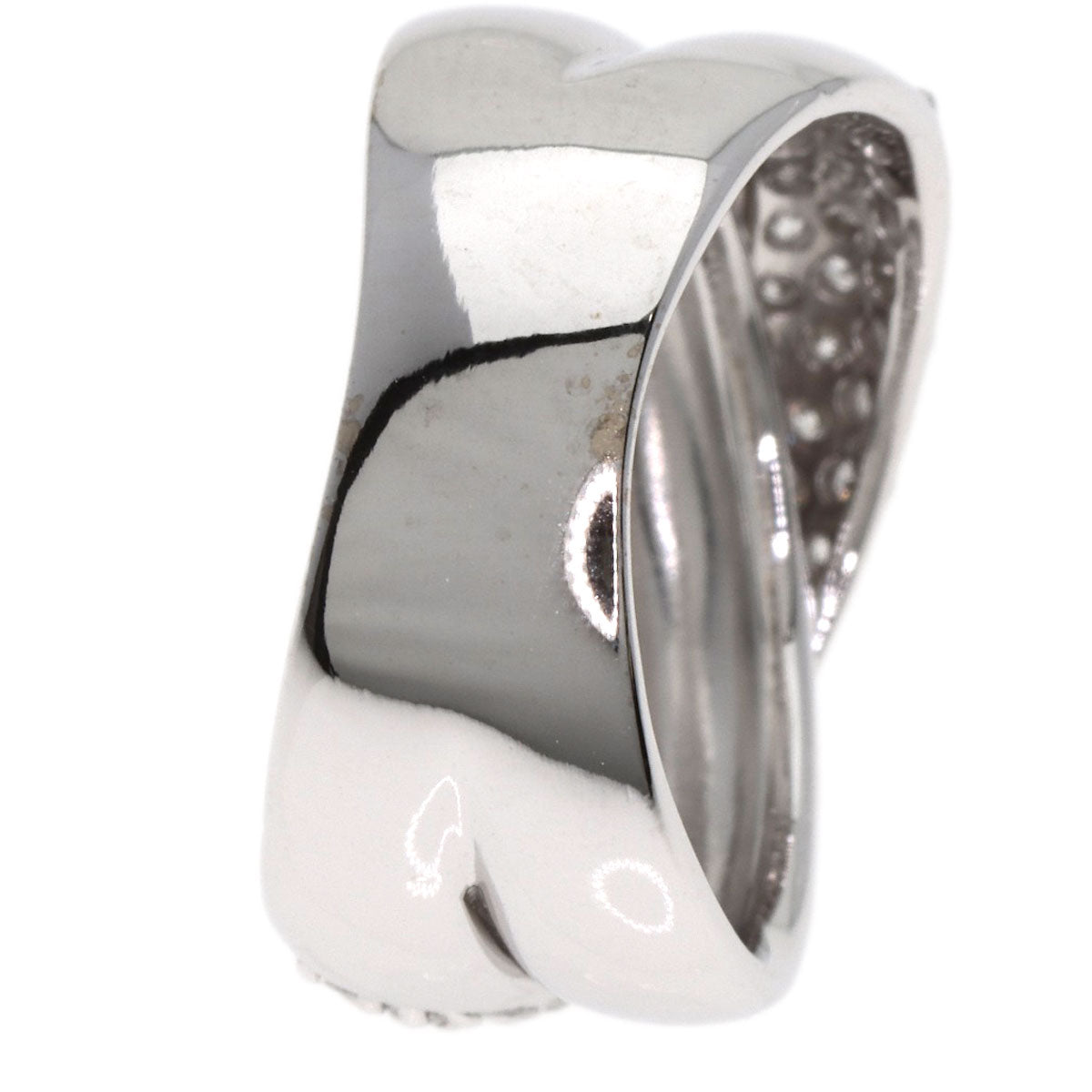 Ponte Vecchio Diamond Ring K18 White Gold Ladies [Used]