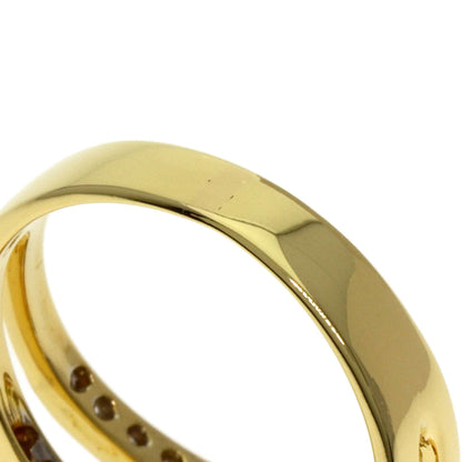 Ponte Vecchio Citrin Diamond Ring K18 Yellow Gold Ladies [Used]