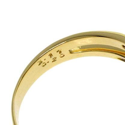 Ponte Vecchio Citrin Diamond Ring K18 Yellow Gold Ladies [Used]