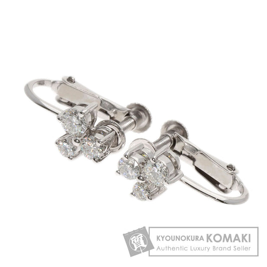 De Beers Cocktail Fizz Diamond Earring K18 White Gold Ladies [Used]
