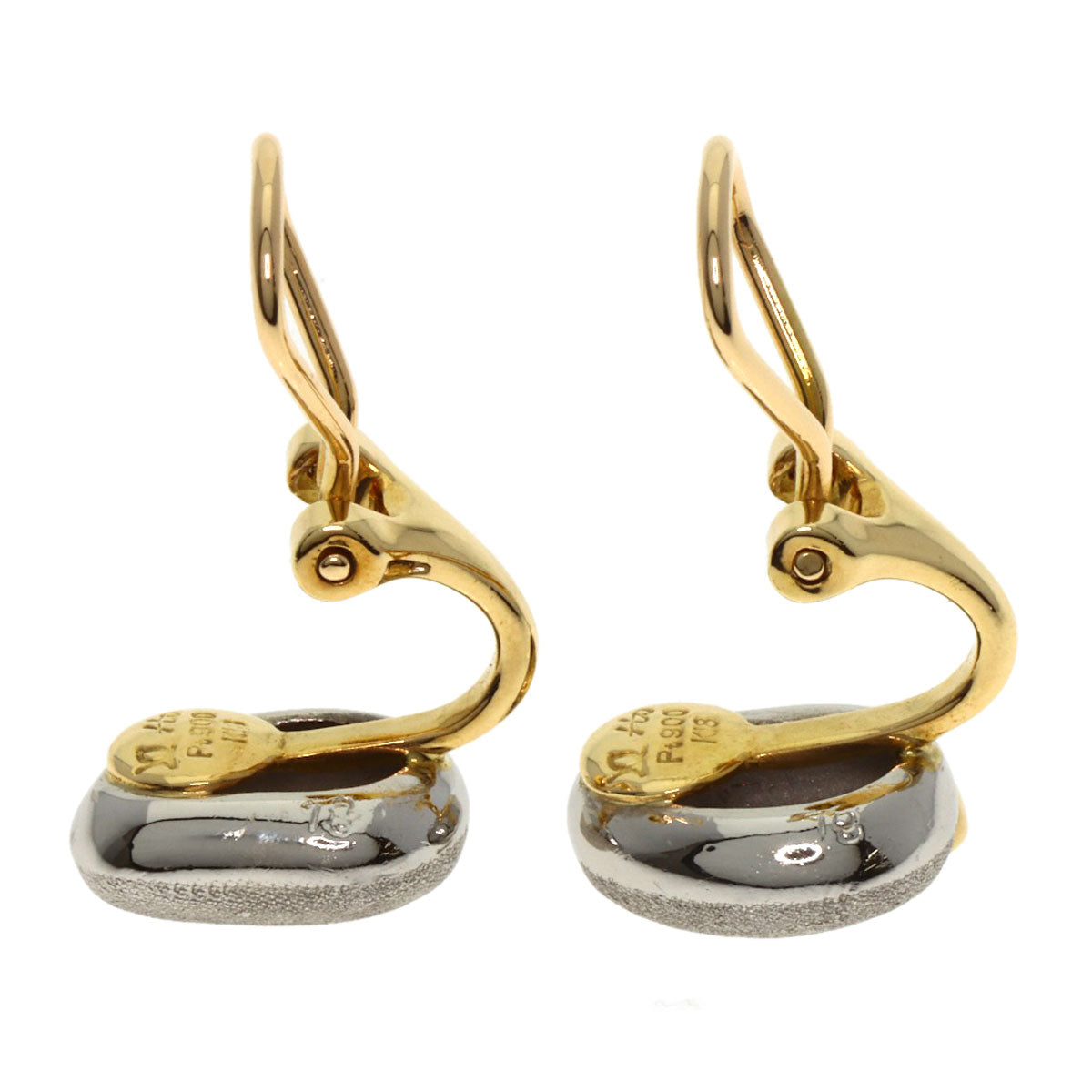 NOBUKO ISHIKAWA 1P Diamond Earring K18 Yellow Gold PT900Ladies [Used]