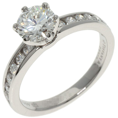 TIFFANY&Co. Solitaire Channel Setting Diamond Ring Platinum PT950 Ladies [Used]
