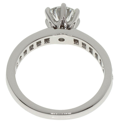 TIFFANY&Co. Solitaire Channel Setting Diamond Ring Platinum PT950 Ladies [Used]