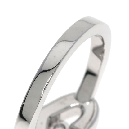 CARTIER C Heart Diamond #47 Ring K18 White Gold Ladies [Used]