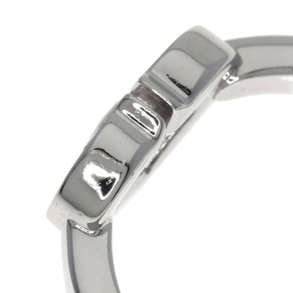 CARTIER C Heart Diamond #47 Ring K18 White Gold Ladies [Used]