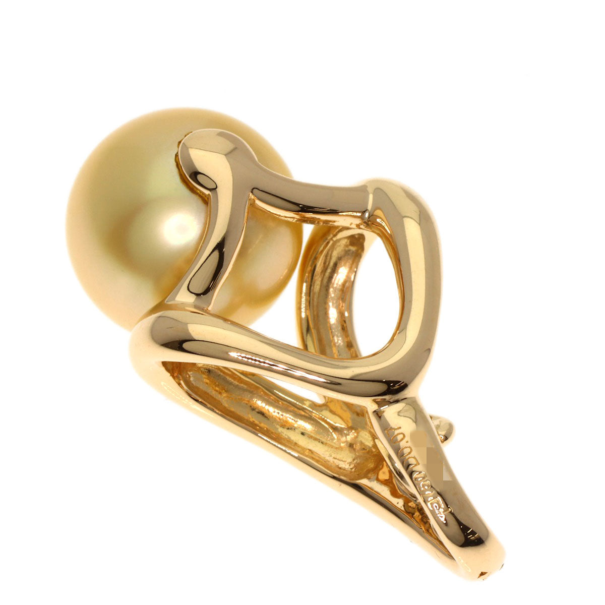 POLA Pearl Pearl Diamond Pendant top K18 Yellow Gold Ladies [Used]