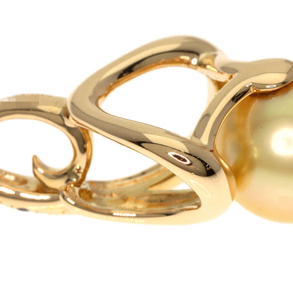 POLA Pearl Pearl Diamond Pendant top K18 Yellow Gold Ladies [Used]