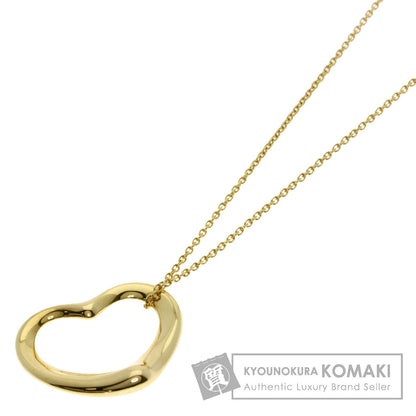 TIFFANY&Co. Open heart Necklace K18 Yellow Gold Ladies [Used]