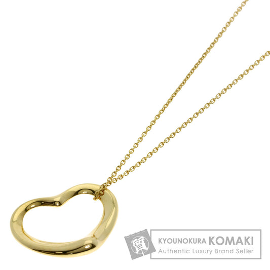 TIFFANY&Co. Open heart Necklace K18 Yellow Gold Ladies [Used]
