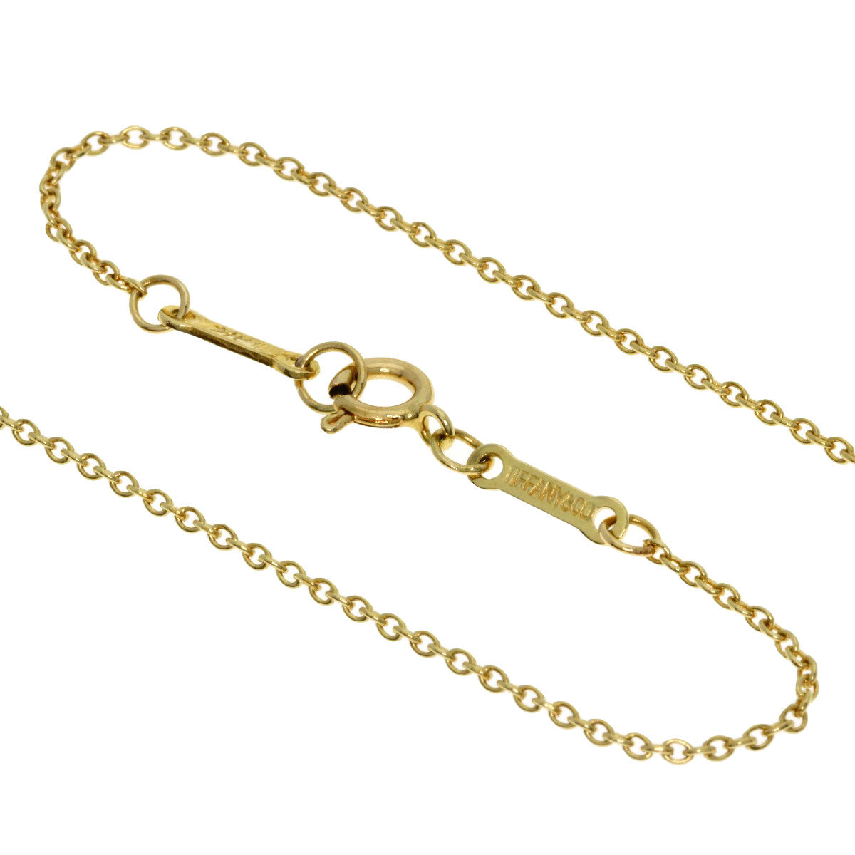 TIFFANY&Co. Open heart Necklace K18 Yellow Gold Ladies [Used]