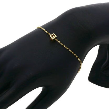GUCCI G cube Bracelet K18 Yellow Gold Ladies [Used]