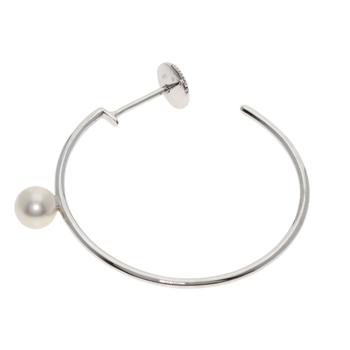 MaisonMargiela Pearl Pearl hoop (single) earring K18 White Gold Ladies [Used]