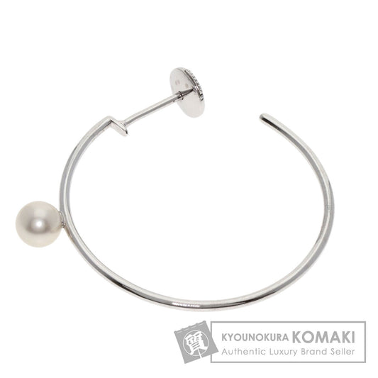MaisonMargiela Pearl Pearl hoop (single) earring K18 White Gold Ladies [Used]