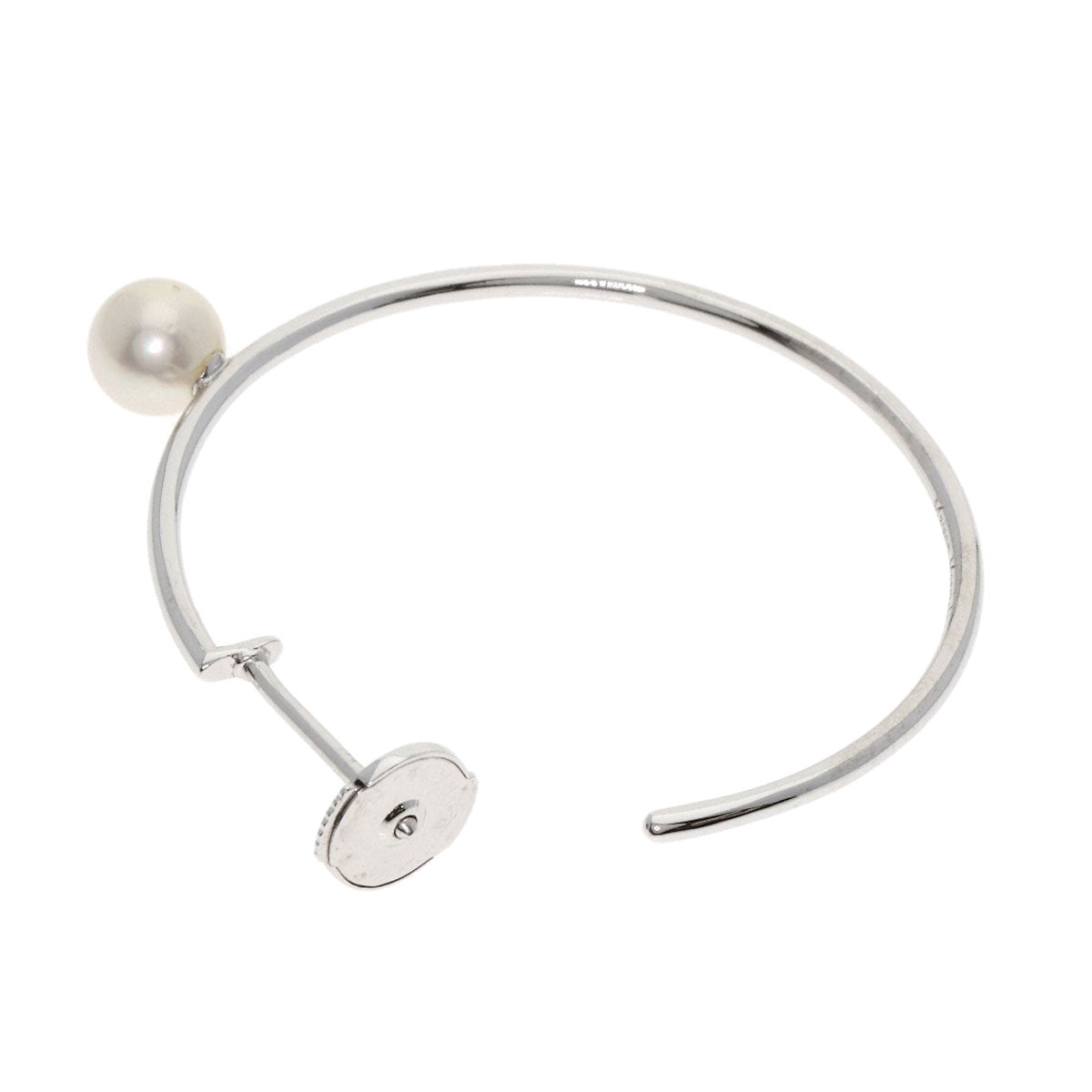 MaisonMargiela Pearl Pearl hoop (single) earring K18 White Gold Ladies [Used]